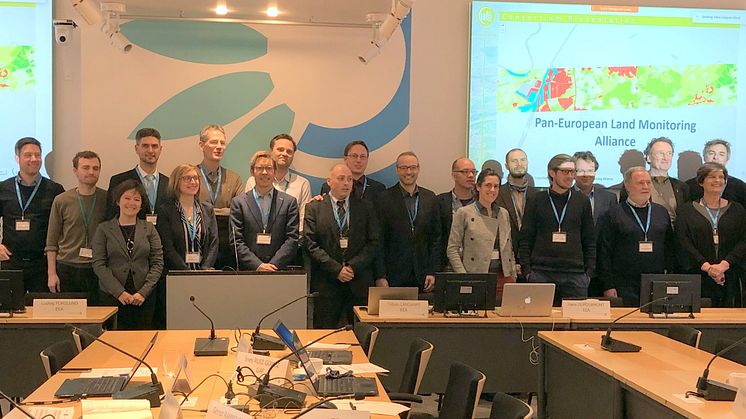 CLC+ Backbone consortium together with EEA, EAGLE and ETC ULS teams  (photo: M. Probeck, GAF)