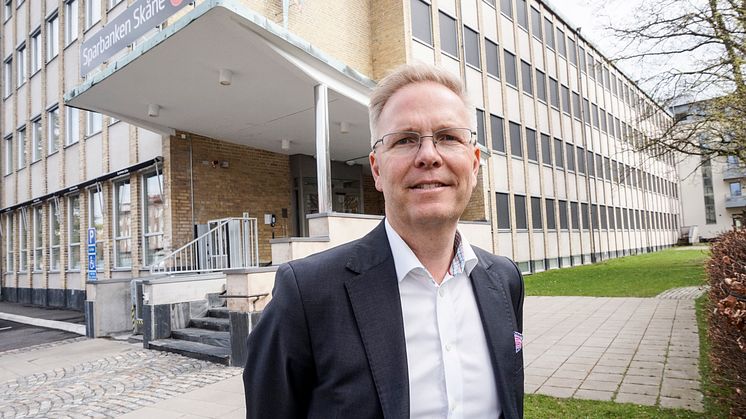Bo Bengtsson, vd på Sparbanken Skåne och alumn från Ekonomprogrammet Redovisning och revision vid Högskolan Kristianstad.