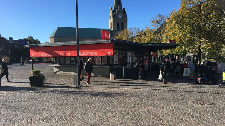 Trafikkiosken i Halmstad blir Pressbyrån