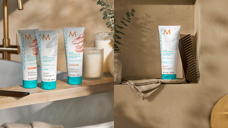 Moroccanoil lanserar ny Color Depositing Mask för glansig ytbehandling av ditt hår!