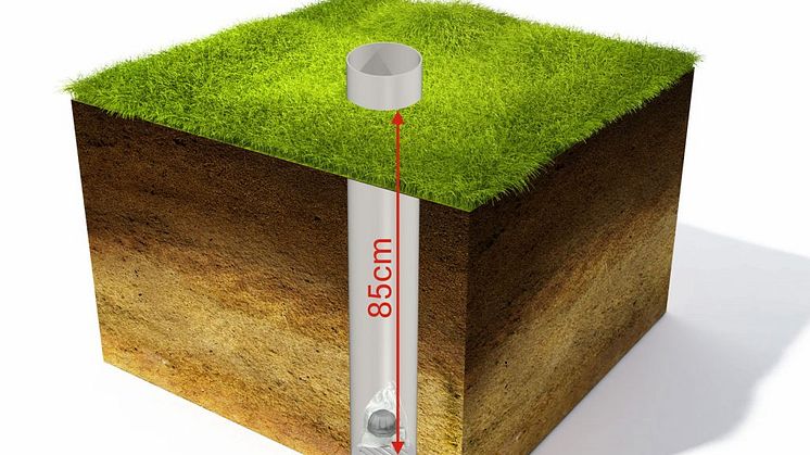 Measuring for radon in soil
