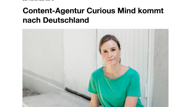 Content-Agentur Curious Mind kommt nach Deutschland