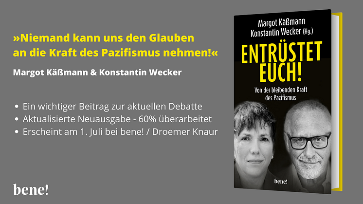 Wecker/Käßmann (Hg.): Entrüstet euch! Von der bleibenden Kraft des Pazifismus