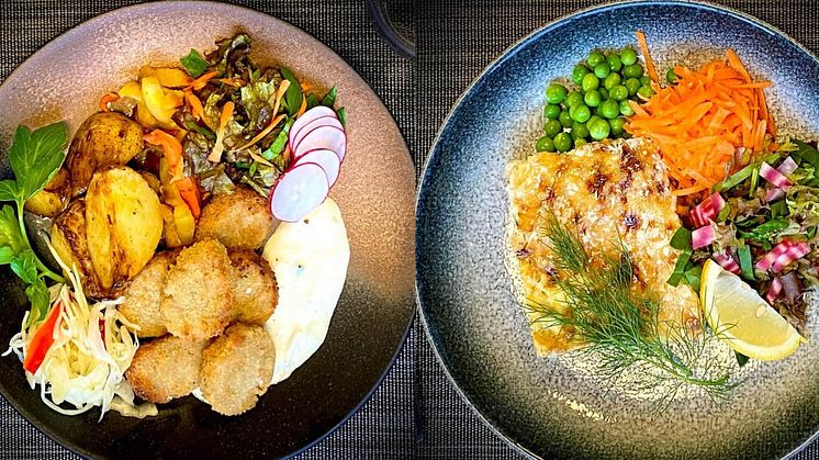 Vecka 12 serverade Kävlinge kommuns skolor och förskolor en extra klimatanpassad meny med lite ovanligare innehåll än vad normalt serveras. Två av rätterna var “Vegetariska nuggets, ugnsrostade rotfrukter med potatis och en raitasås” och “Vårhavslasa