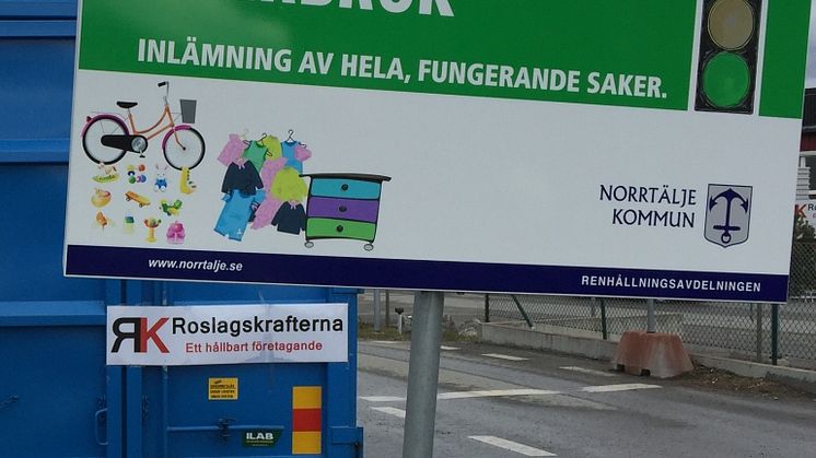 ​Återbruk finns nu på Görla återvinningscentral i Norrtälje kommun