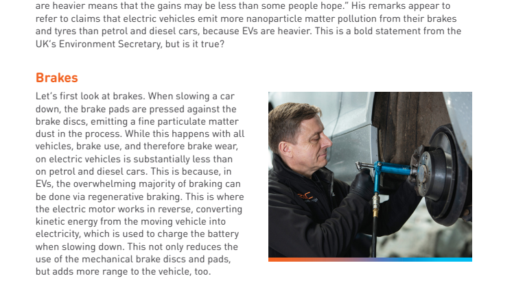 Do electric vehicles produce more tyre and brake pollution than petrol and diesel cars?
