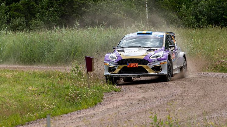 Kalle Gustafsson i Ford Fiesta.