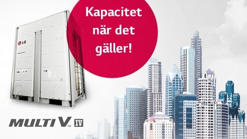 LG BELÖNAS MED EUROVENT-CERTIFIERING FÖR SITT ENERGIEFFEKTIVA VRF-SYSTEM MULTI V IV