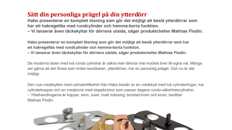 Sätt din personliga prägel på din ytterdörr