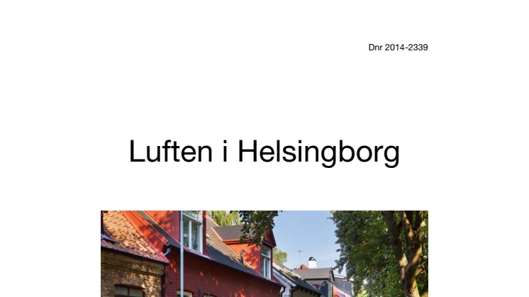 Luften i Helsingborg, årsrapport 2014