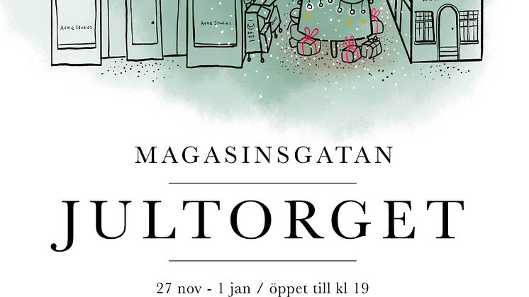 Extra julstämning på Magasinsgatan och i Kvarteret Victoria