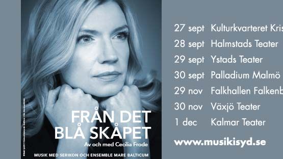 Cecilia Frode möter renässansmusiker i sin nya föreställning som har premiär på Kulturkvarteret Kristianstad 27/9.