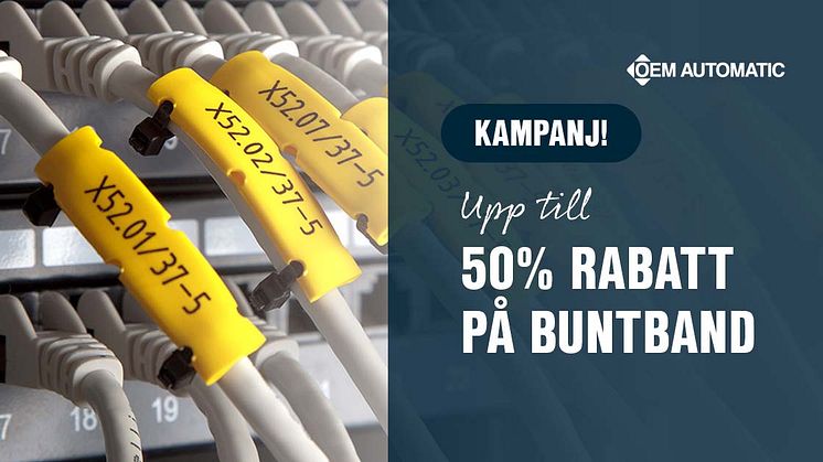 Upp till 50 % rabatt på buntband!