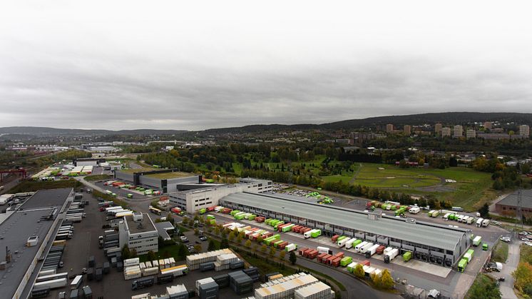 Posten og Brings Logistikksenter Oslo. Tore Oksnes / Posten
