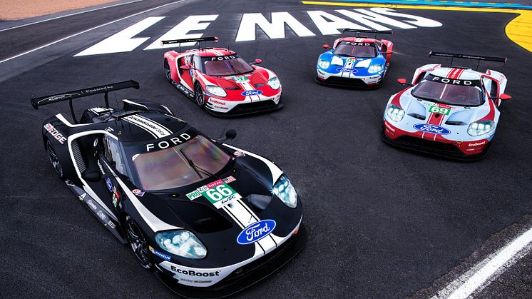 Ford hylder Le Mans-sejre med unikke Ford GT-design