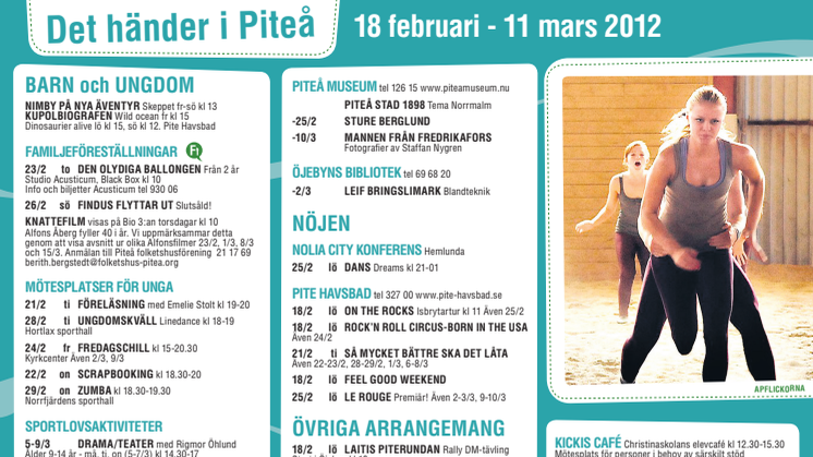 Det händer i Piteå 18 februari - 3 mars 2012