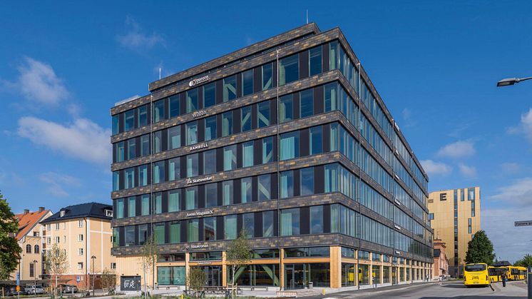 Magasin X i Uppsala är exempel på en kontorsbyggnad där byggherren på bred front arbetat med alla miljöindikatorer.