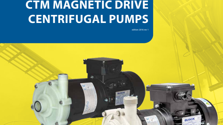 New brochure CTM mag drive pumps from Tapflo