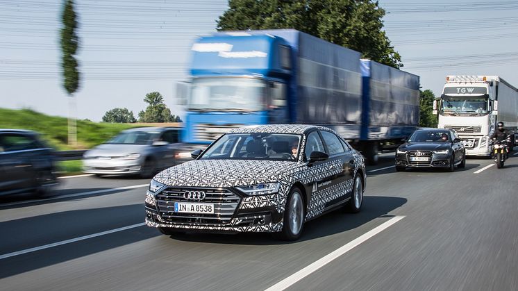 Audi A8 med AI køpilot