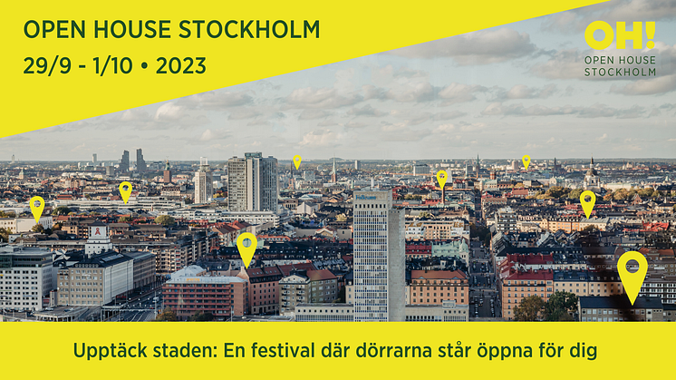 Open House Stockholm 29/9-1/10 2023