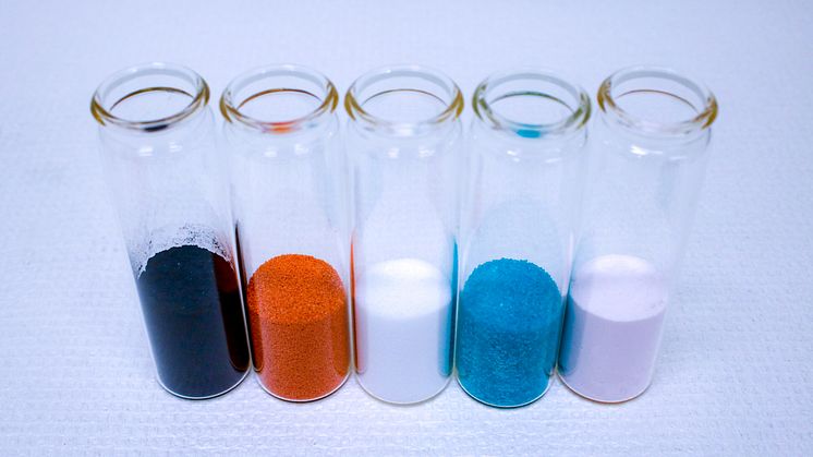 Black mass and recycled cobalt sulfate, lithium hydroxide, nickel sulfate and manganese sulfate.