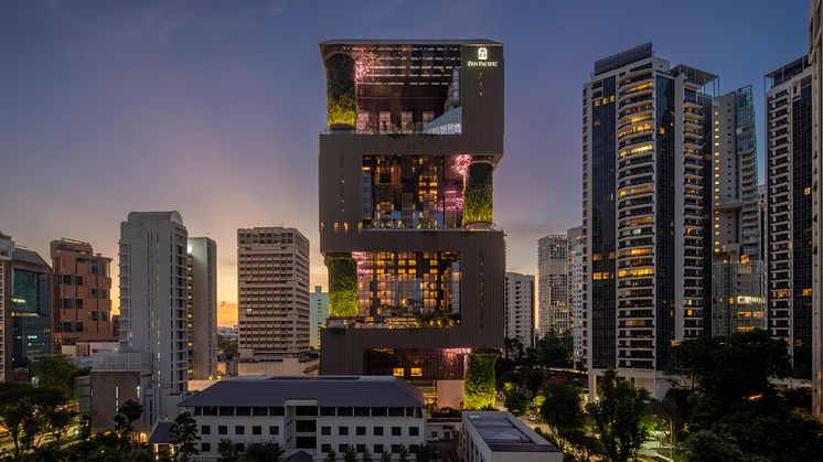 Pan Pacific Orchard_Exterior_Dusk (Photographed by Darren Soh)