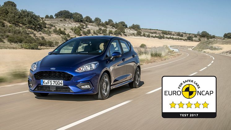 Nový Ford Fiesta získal v testu NCAP maximálních možných pět hvězdiček!