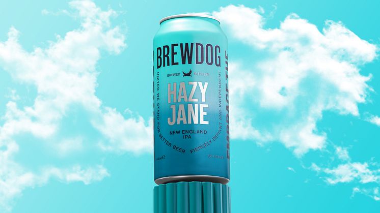 BrewDog Hazy Jane finns nu i Systembolagets Fasta sortiment: Nr 56687 · Burk · 440 ml · 5 % vol. · Pris: 26,90 kr + pant