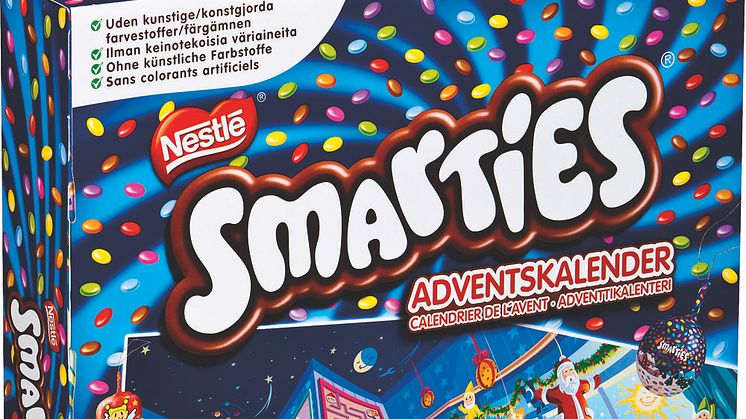 Nestlén Smarties Adventtikalenterit 372g poistettu varotoimenpiteenä myynnistä Suomessa 