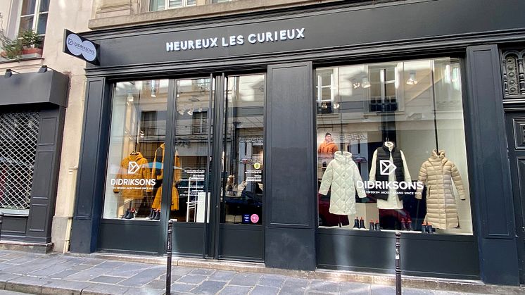 Didriksons lanserar pop up-butik i Paris