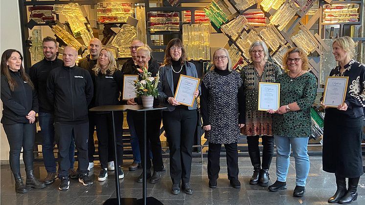 Från vänster: Team PFG (7), Christina Östling Karlsson, Ann-Charlotte Pätsi, Carina Thunell Krüger, Anna Nilsson och Annika Sundström.