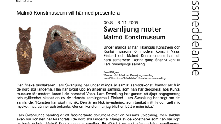 Nordisk samtidskonst på Malmö Konstmuseum