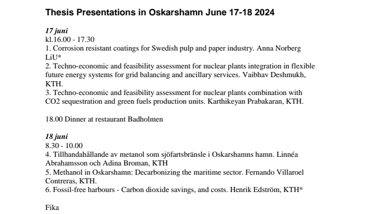 Thesis Presentations in Oskarshamn .pdf