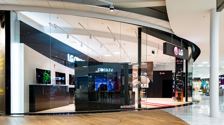 LG:s konceptbutik i Mall of Scandinavia 