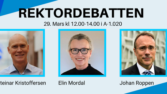 Åpen invitasjon til pressen – rektordebatt på Høgskolen i Molde. Ondsdag 29. mars klokka 12.00