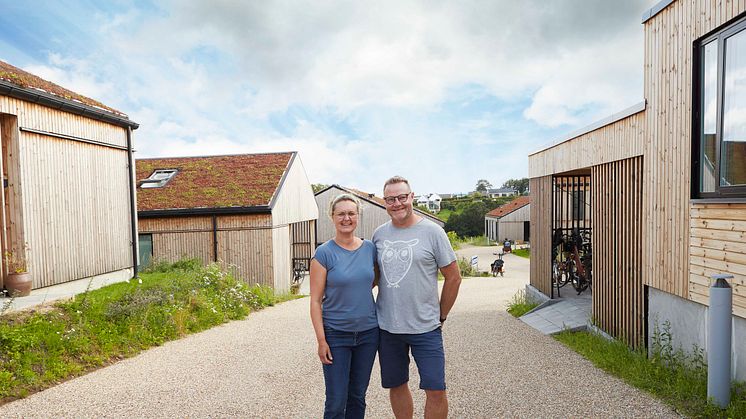 Ægteparret Trine Varming og Jens Bruun Larsen er to af medstifterne og en del af firkløveret, der fik ændret lokalplanen og banet vejen for bofællesskabet. Derudover var Rikke Billum Christensen også medstifter.
