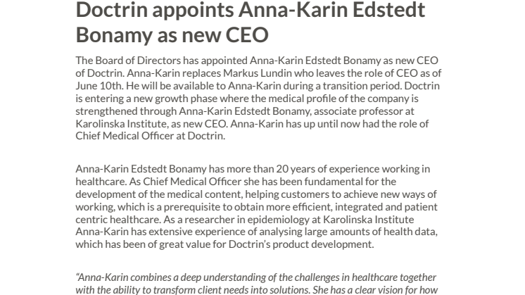 Doctrin appoints Anna-Karin Edstedt Bonamy as new CEO.pdf