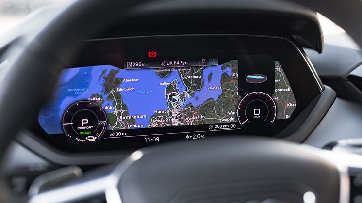 Audi virtual cockpit med navigation