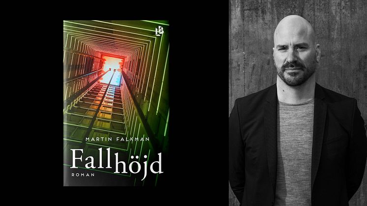 En hiss får stor betydelse för huvudpersonen Julia i Martin Falkmans nya roman Fallhöjd. 