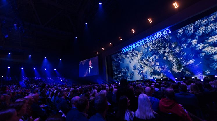 SAMLADE NESTEN 3000 TILL PERSONALKONFERENS: Petter Stordalen invigde Vinterkonferensen 2018 i Tele2 Arena.
