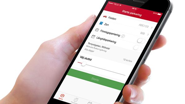 ​Betala parkeringsavgiften med mobilen
