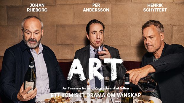 Klart – extra föreställningar till spelplanen för ”ART” med Johan Rheborg, Henrik Schyffert och Per Andersson!