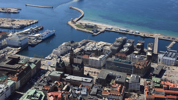 SeaU Helsingborg från ovan. Fotograf: Perry Nordeng