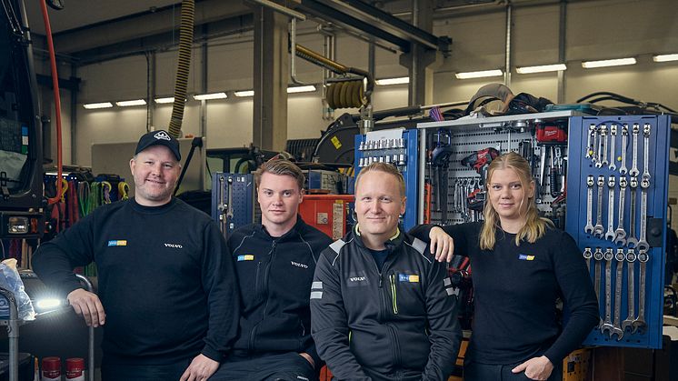 Team Swecon Sverige i Volvo CE Masters 2024