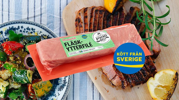 Familjeföretaget Nybergs Delis bästsäljare Gourmetmörad fläskytterfilé, som märks med Kött från Sverige, lanserades 2008 och blev på snabbt den tredje mest sålda köttartikeln i landet. 
