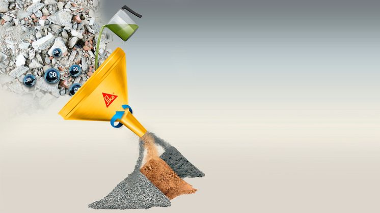 Sika utvecklar banbrytande ny process för återvinning av betong