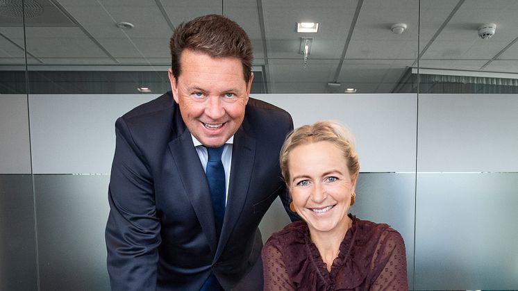 Terje Gundersen og Linda Marie Tanum i Eurojuris Norge har vært ansvarlige for prosessen med å sertifisere alle kontorene etter kvalitetsstandarden ISO 9001. (Foto: Torbjørn Tandberg)
