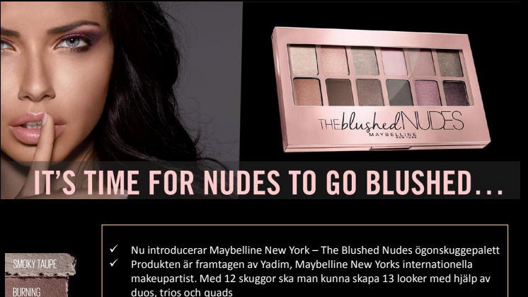 Maybelline The Blushed Nudes  - Skapa den perfekta vårlooken