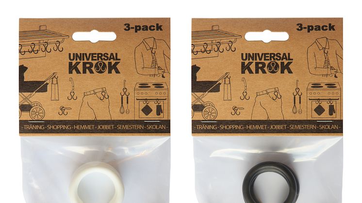 Swedhook köps i 3-pack och finns i svart & vit färg