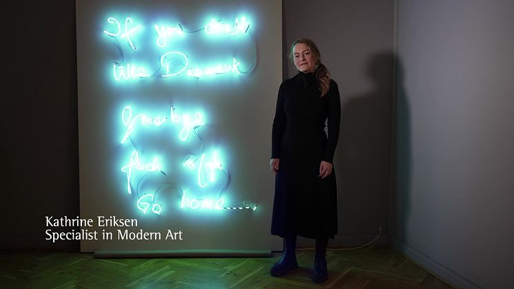 Se videoen hvor specialist i samtidskunst, Kathrine Eriksen, fortæller om værket "Letter to Superflex, 14. January 2008"